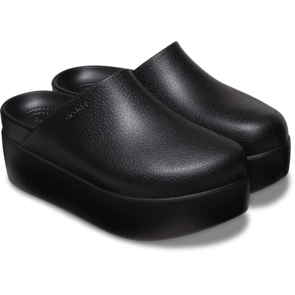 Crocs Dylan Platform Clog Slip On Black Mules Shoes Size 10 - Picture 14 of 16